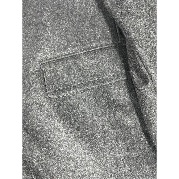 London Fog Mens Coat Gray Long Sleeve Sz Large L Button Up Wool Blend Dry Clean - Picture 7 of 16